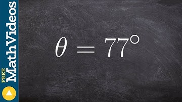 Graph an angle in degrees in standard form