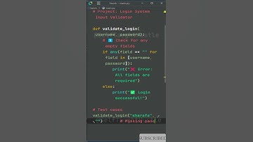 Python any Function — In One Code Project Login Validator #coding #code #programming