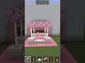 cherry 🌸 bed setup for Minecraft #minecraft #shorts #shortsfeed #shortsvideo