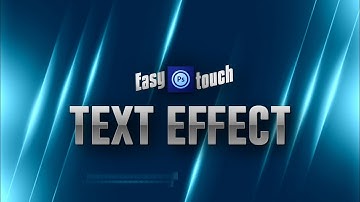 PS touch easy text effect tutorial on android|| ps cc text effect tutorial