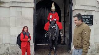 You have no respect tourist telling of Karen Her first time at horse guards  #horseguardsparade