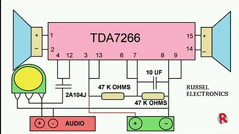 TDA7266 Amplifier: Datasheet, Circuit, Equivalents