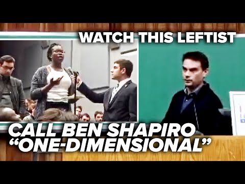 LOL AT WHAT HAPPENS NEXT: Watch this leftist call Ben Shapiro “one-dimensional”