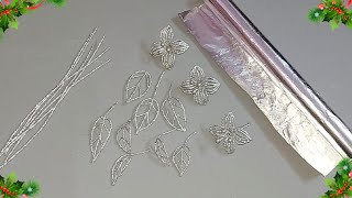 New Unique Christmas decoration idea with  Aluminium Foil |DIY Economical Christmas craft🎄63