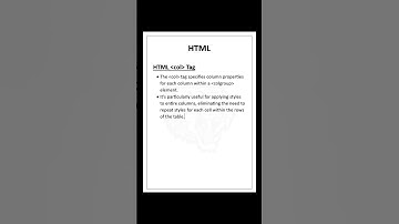 HTML col Tag | S Code Hub #html #shorts
