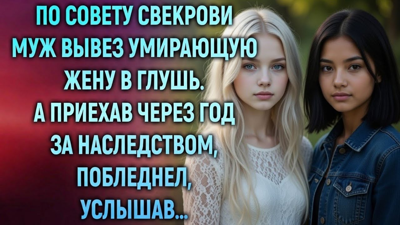 По совету матери он увёз умирающую жену в глушь… Но через год увидел её и побледнел