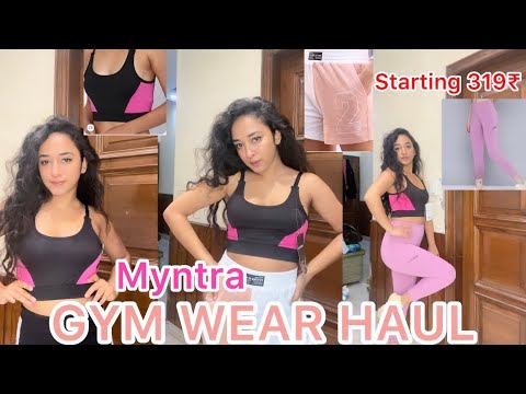 Myntra GYM wear Haul, Gym leggings, Sports Bra, Shoes, Gym Shorts