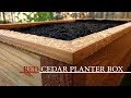How to make RED CEDAR PLANTER BOX How to make RED CEDAR PLANTER BOX