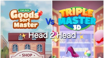 Goods Sort Master VS Triple Master 3D Walk-through/Review  (Which one would you play?)