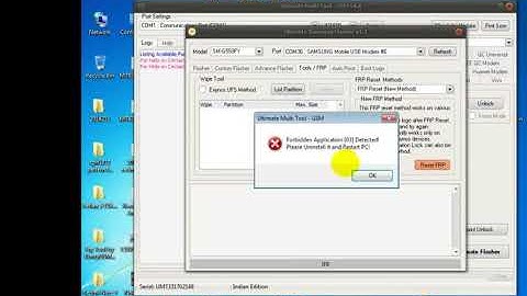 Forbidden Application {03} Detected please uninstall problem solutions 100%working umt ultimate tool