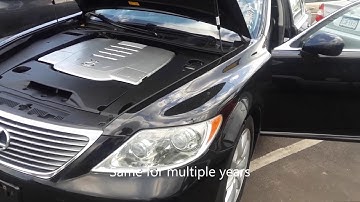 Lexus LS 460 Fuse Box Battery and Scan Port Locations