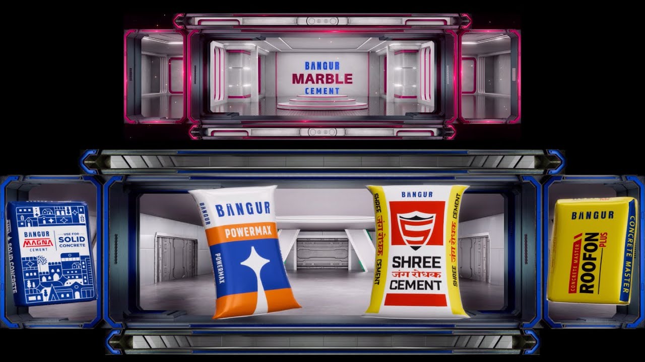 Bangur Cement Anamorphic AV | Showcasing Product Lineup with Immersive Brand Storytelling