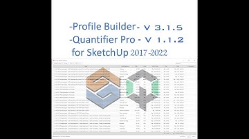 ວິທີ່ຕິດຕັ້ງປັກອິນ ProfileBuilder-v3.1.5 and Quantifier-Pro-v1.1.2 ສຳລັບໂປຣແກຣມ Sketchup 2022