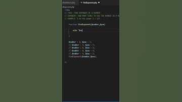 Find exponent of a number by PHP script #short