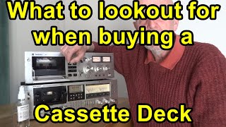 Cassette Tape Decks for Beginners, Hints, Tips, Pitfalls, Buying A Cassette Players, belts, heads
