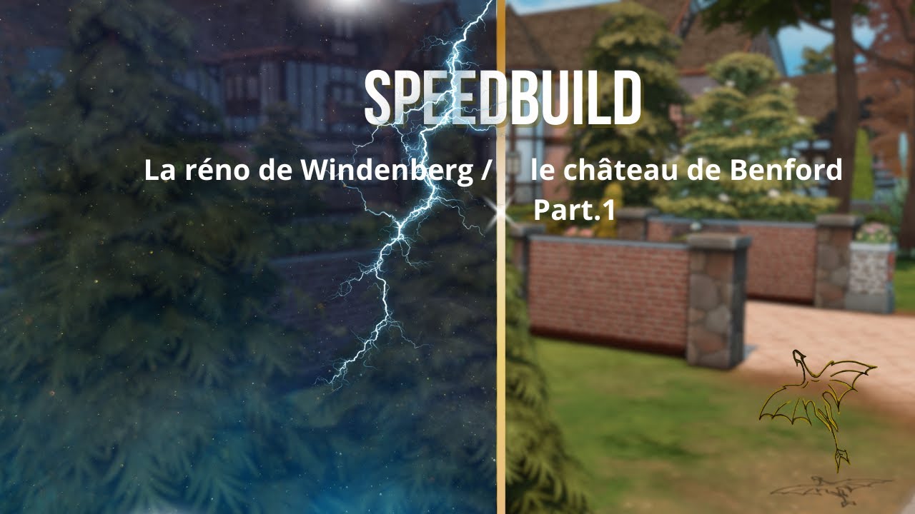 LE CHÂTEAU DE BENFORD REFAIT À NEUF (PARTIE 1) 🌳 Rénovation Extérieure | The Sims 4 Speed Build