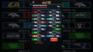 My record Predictions for Every NFL team!! #nfl #nflfootball #nflpredictions 