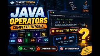 Operators in Java Explained 🔥 | All Types, Examples & Interview Questions