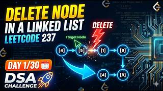 LeetCode 237: Delete Node in Linked List 💡 | Day 1/30 DSA Challenge 🚀#leetcode237 #leetcode #ai