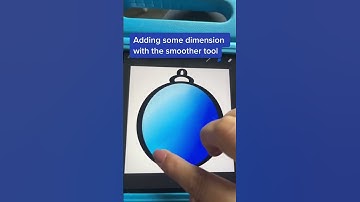 Making Christmas Ornament Clip Art with the Procreate App and the smudge tool to smooth out colors.
