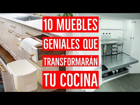 matraz Vegetación suerte 10 Muebles GENIALES para tu COCINA 💡 | Cocinas pequeñas y modernas 2020 -  YouTube