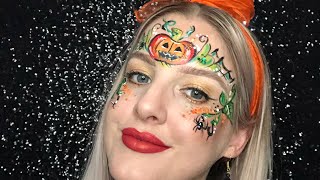 Pumpkin Patch Face Paint Tutorial