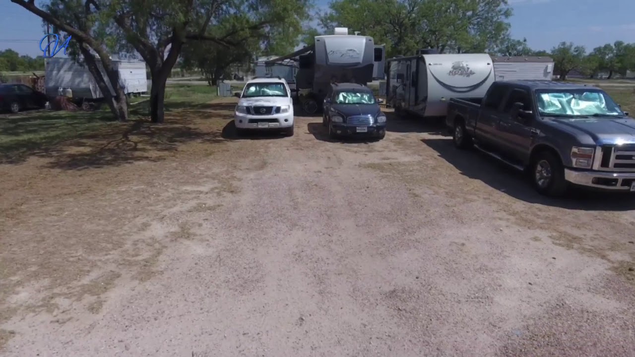 Our temporary lot at South Concho Mobile Home Park in San Angelo, Texas