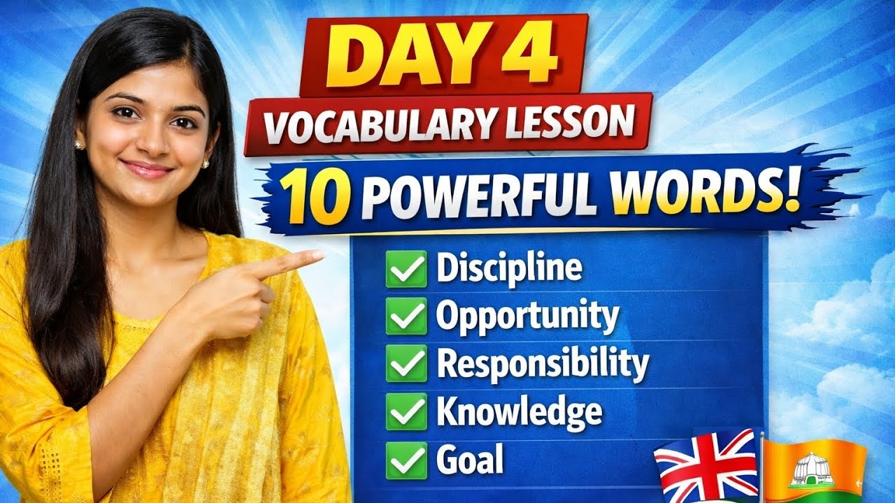 👉 Learn 10 Powerful English Words Fast | Vocabulary Day 4 | Tamil to ...