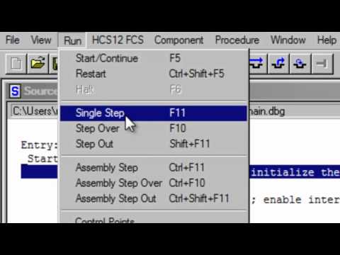 HCS12 9S12 Assembly Tutorial: How To Load Values Into Accumulators and Registers