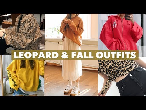 (ENG <strong>CC</strong>)초가을🍁뭐입지? 레오파드,개강 <strong>패션</strong>&amp;amp;가을 데일리룩 Leopard &amp;amp; fall outfits / Rosefix 로즈픽스