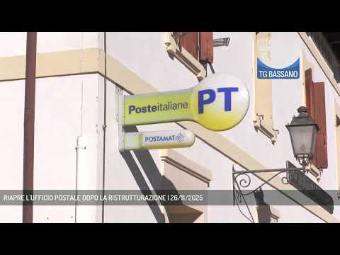 RIAPRE L'UFFICIO POSTALE DOPO LA RISTRUTTURAZIONE | 26/11/2025