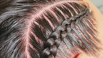 Braid Cornrow tutorial video #cornrows  #hairstyles #braids