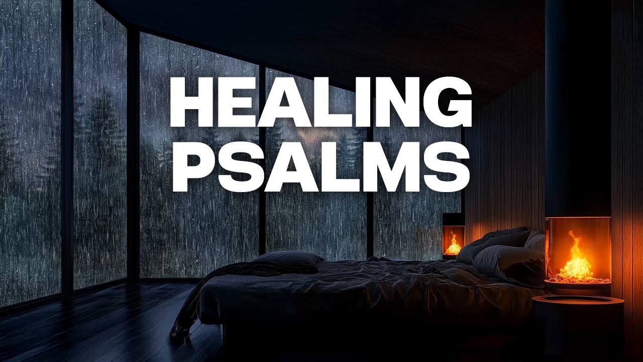 Pray, Meditate & Sleep | Psalms for a Peaceful Night (with Rain Sounds)