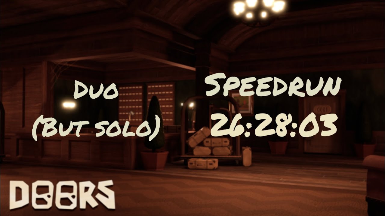 DOORS Hotel + Update speedrun (Any) YouTube
