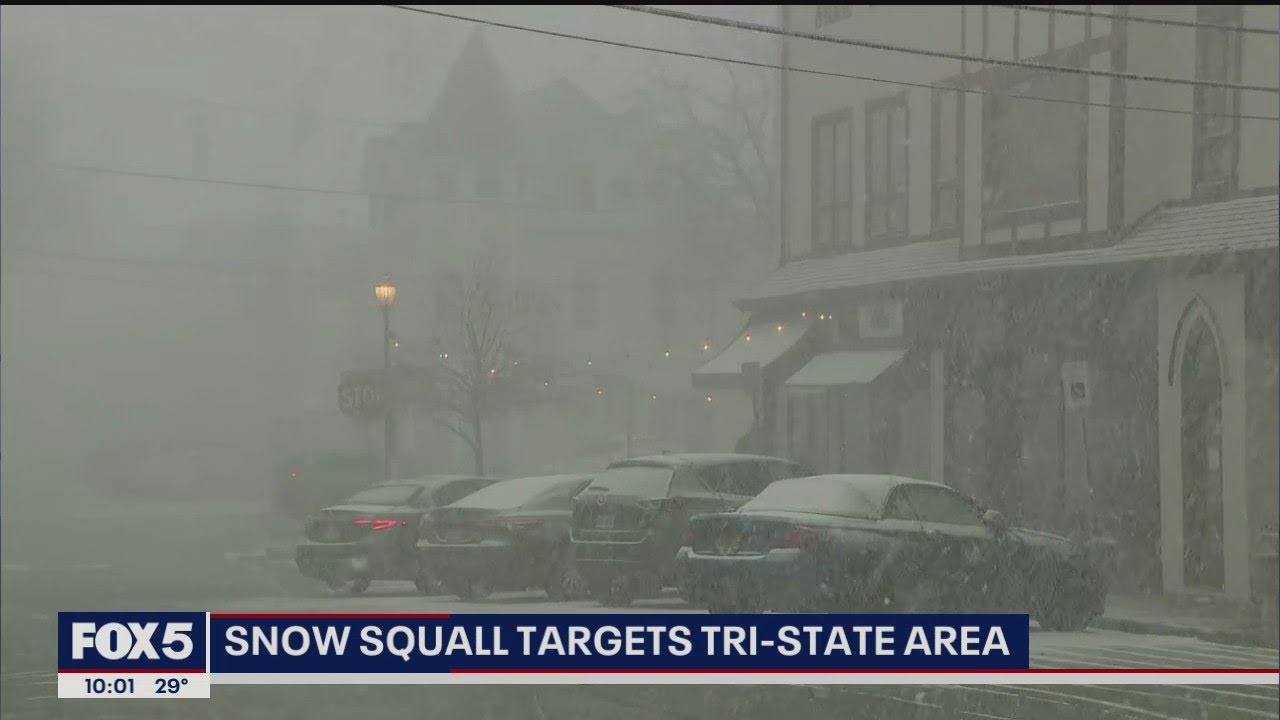 Snow squalls in NYC - YouTube