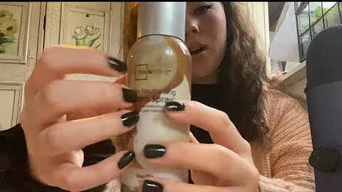 ASMR Tapping, GUM CHEWING🍬, mouth sounds (light whispering)