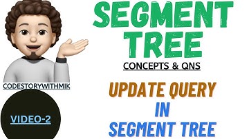Segment Tree | Update Query | Story To Code | Video 2