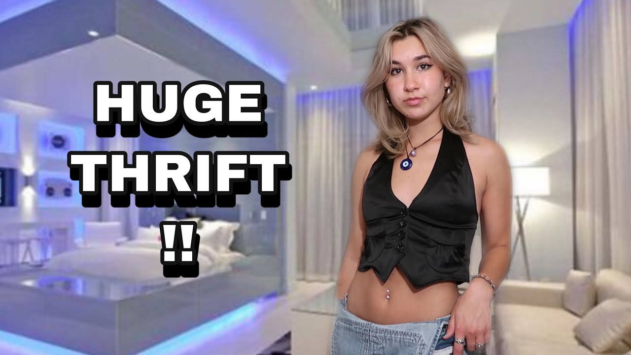 HUGE THRIFT HAUL VLOG & Updated Apartment Tour!
