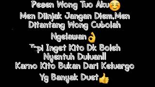 Pesan wong tuo