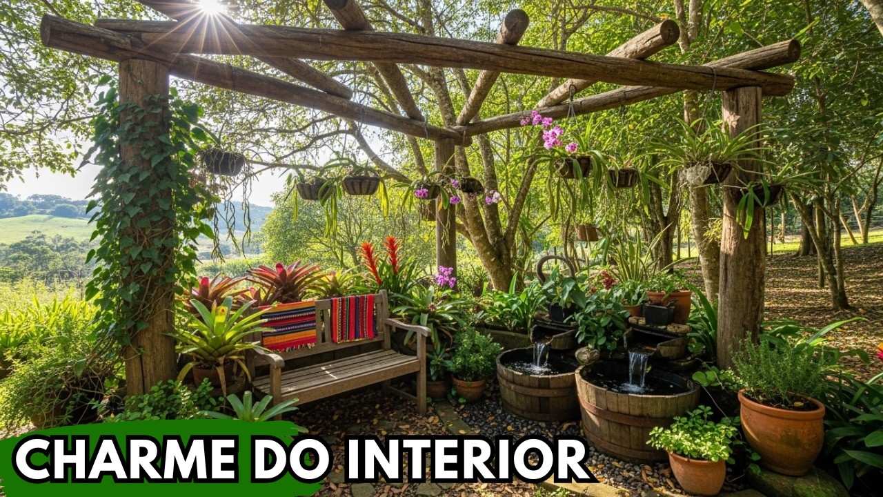 Сад в деревенском стиле: 7 идей с использованием переработанной древесины — великолепно!