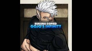 Sukuna Copied Gojo's Infinity 🤯 #fyp #foryou #jujutsukaisen