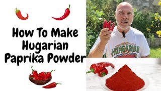 How to Make Hungarian Paprika Powder
