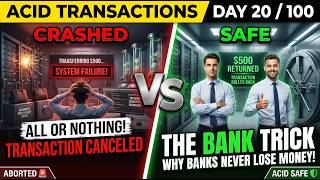 Day 20 of 100  | How Banks Never Lose Money (ACID Transactions Explained)
