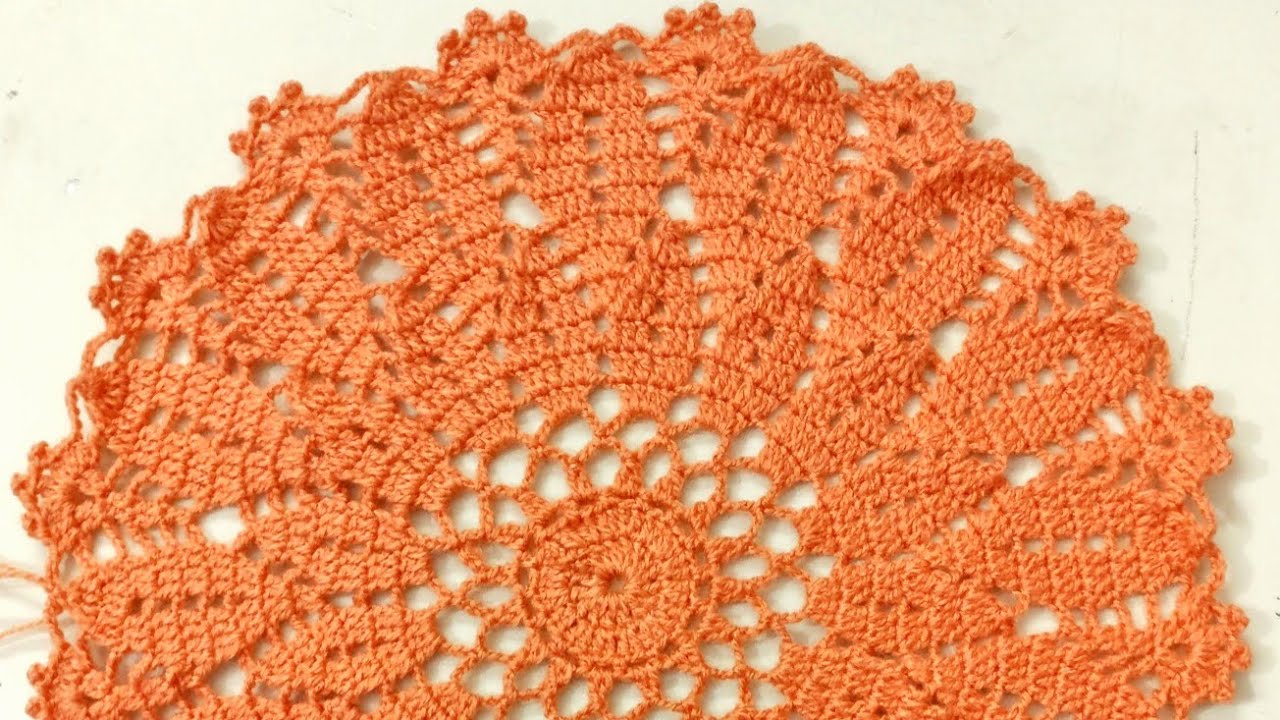 Crochet Amazing Place Mat, Doily, Tutorial On Basic Stitches, Very Easy