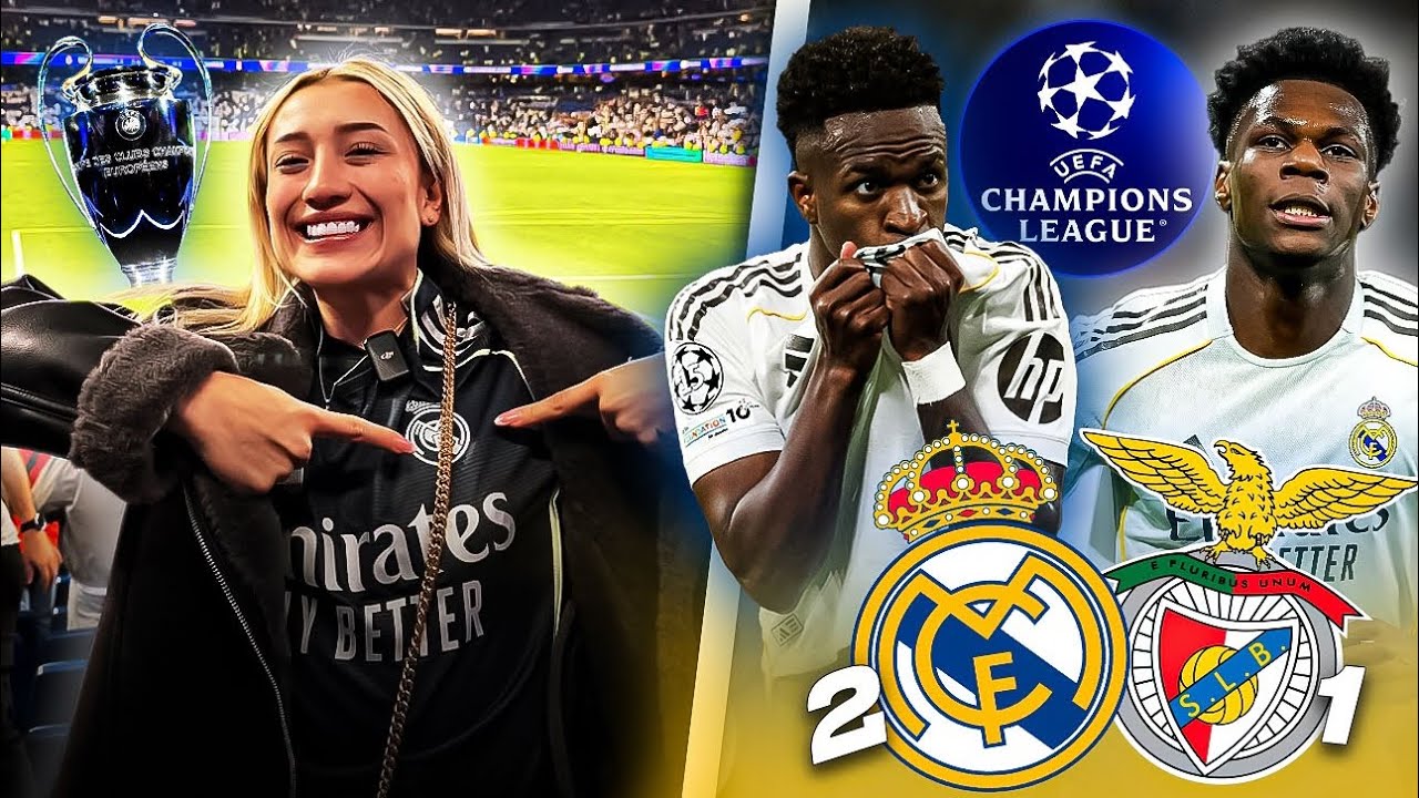 BAILA VINI, BAILA!!!  🔥🤍 | VLOG EN EL BERNABÉU | Real Madrid (2) vs Benfica (1)