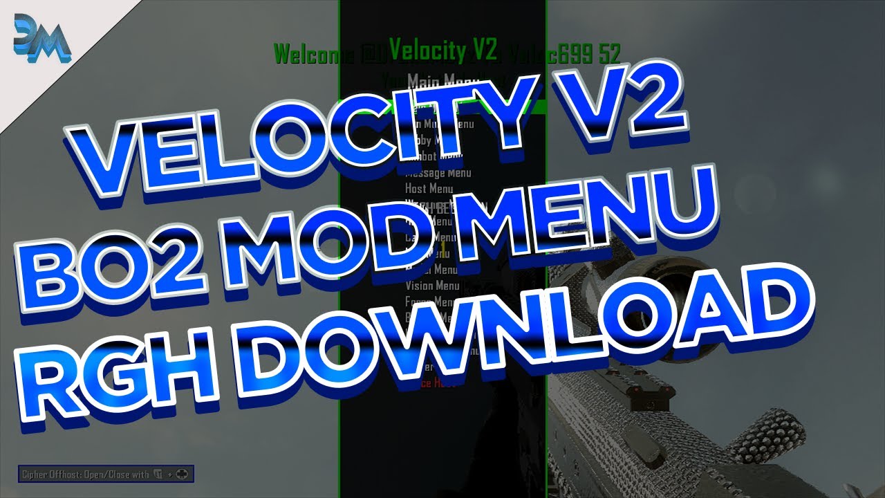 Velocity v2 Mod Menu | Black Ops 2 | [RGH] | Free Download - YouTube