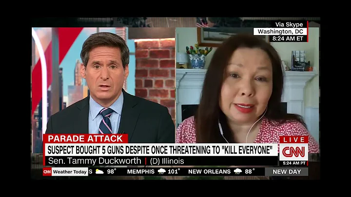 Tammy Duckworth Joins CNN's New Day to Discuss Highland Park Massacre, Assault Weapons Ban