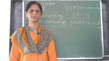 Class-2 Reasoning Ch-4 Odd one out II Oct Course