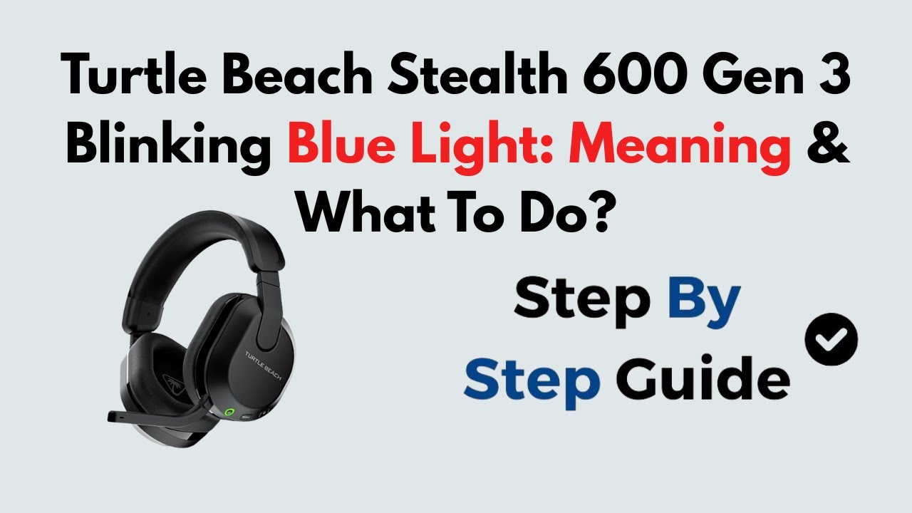 Turtle Beach Headset Blinking Blue: Easy Fixes & Quick Solutions