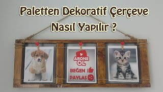 Retro Fotoğraf Çerçevesi Yapımı Wooden Photo Frame Diy Şap 